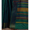 Blue Tussar Silk Saree