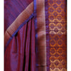 Purple Tussar Silk Saree