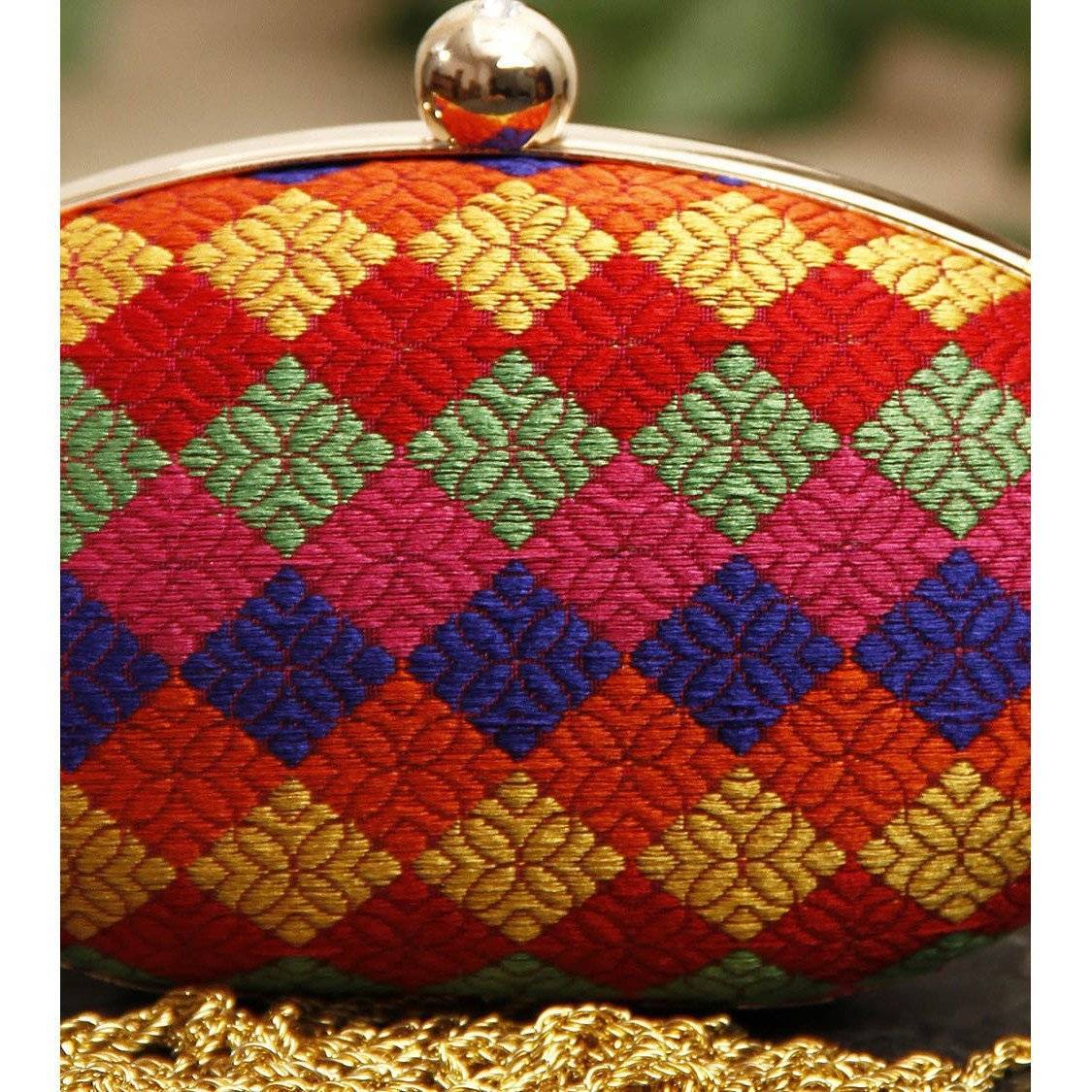 Pochette Ovale Multicolore