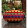 Multicoloured Oval Clutch