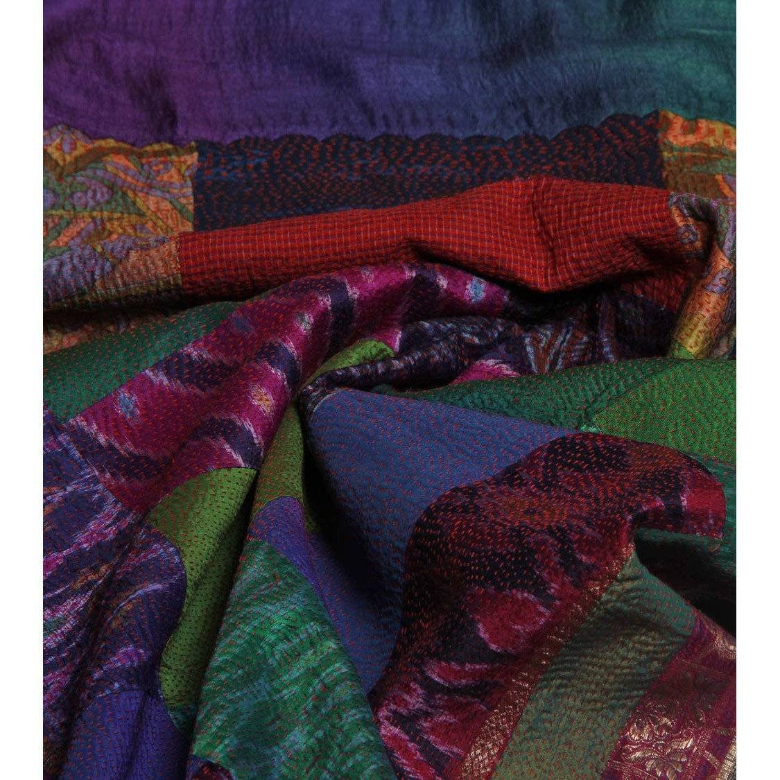 Multicolored Silk Saree