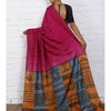 Pink & Orange Silk Saree