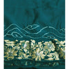 Blue & Green Bandhej Banarasi Georgette Saree