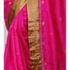 Pink Handwoven Tussar Silk Saree