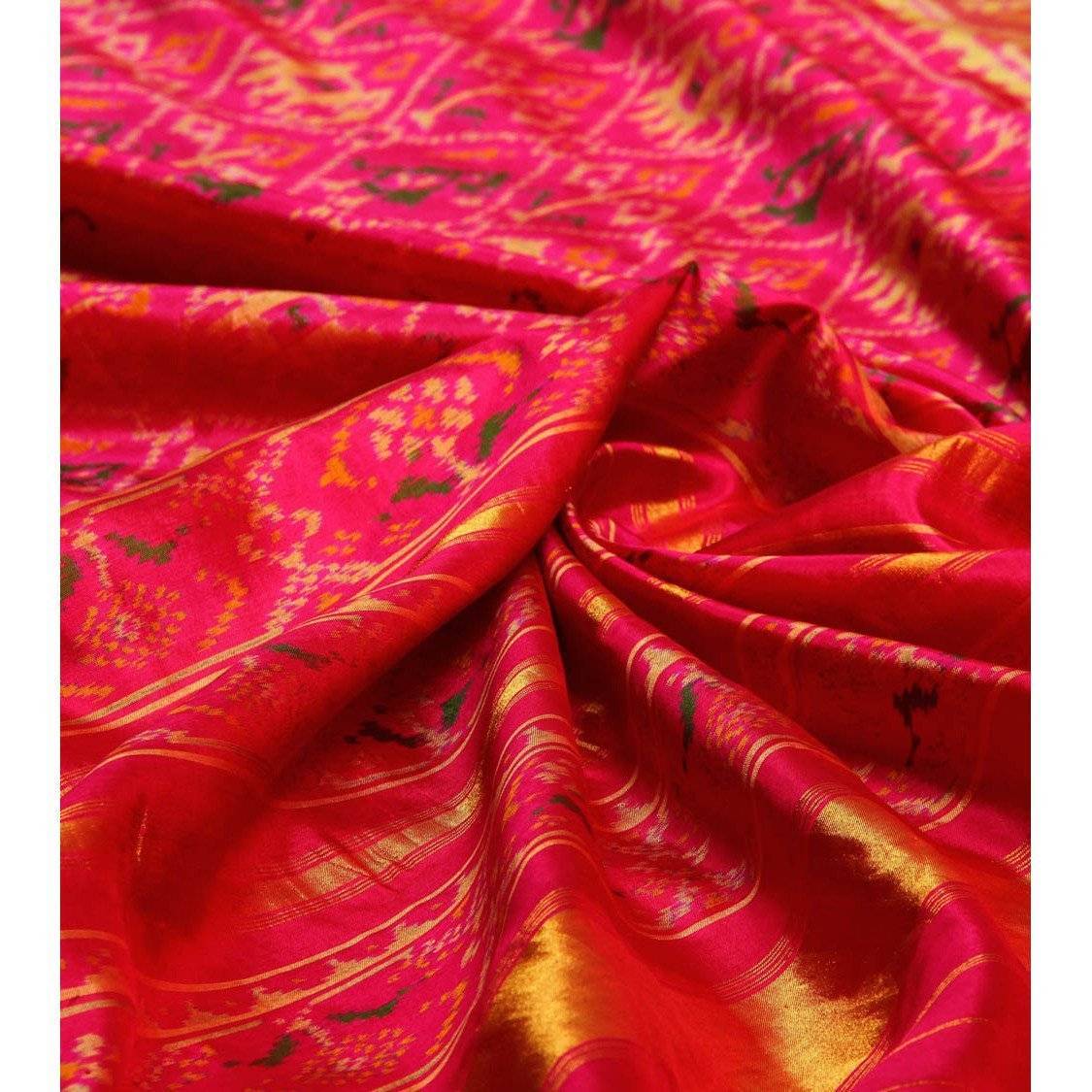 Pink Silk Saree