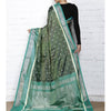 Green & Blue Handwoven Pochampally Silk Saree