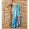 Turquoise Pat Silk saree