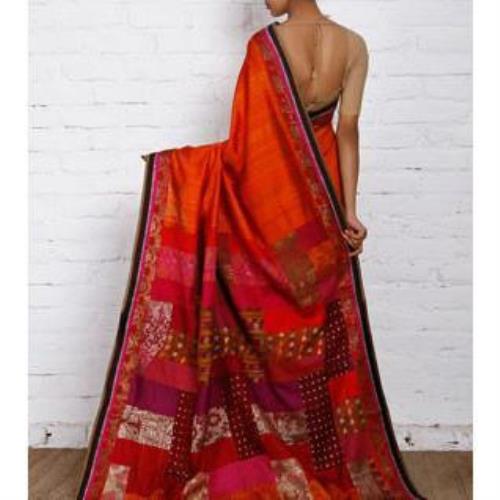 Multicoloured Silk Saree