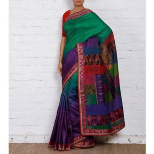 Multicolored Silk Saree