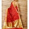 Rote Seide Phool Meena Jaal Chanderi Saree