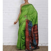 Green & Grey Silk Saree