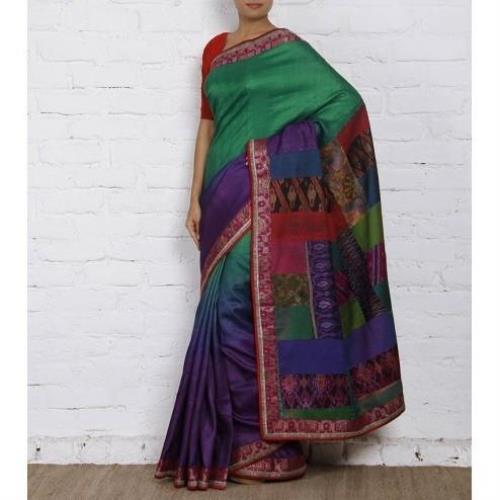 Multicolored Silk Saree