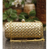 Goldene und silberne Zari Clutch